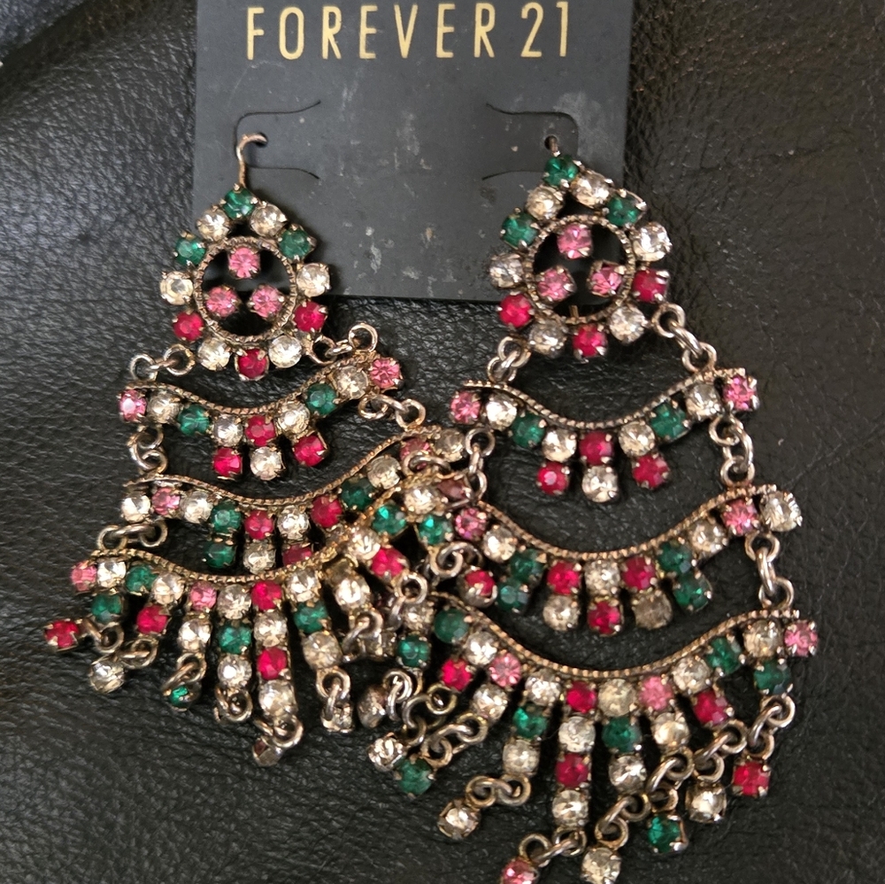 Forever 21 Multicolor Chandelier Earrings - Picture 2 of 5